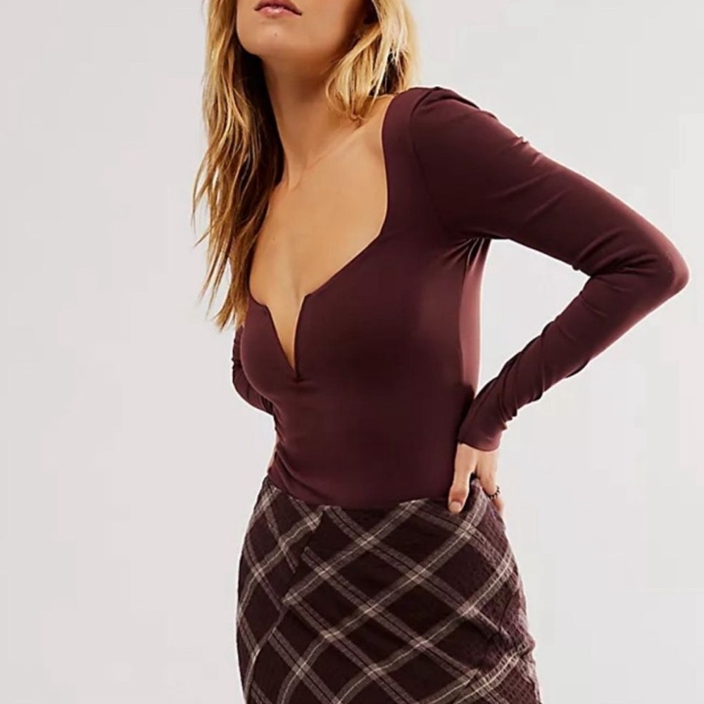 Free People Intimately Stars Aligned V Wire Bodysuit. Size XS. NWOT